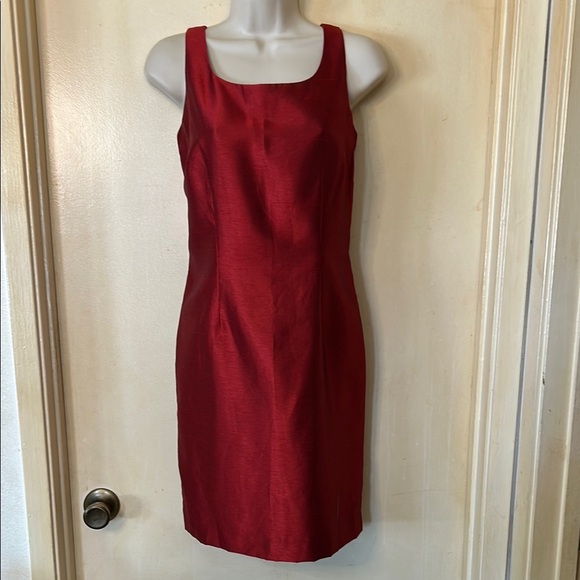 Jessica Howard Rust Sheath Mini Dress size 4P - Picture 1 of 9